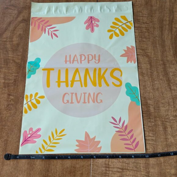 Happy Thanks Giving  Polymailers 25ct. 10x13 - Picture 3 of 6
